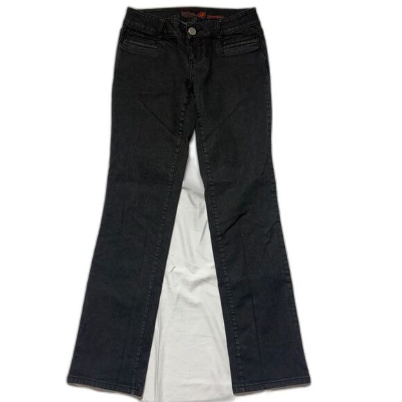 G by Guess Denim - G by Guess (GBG) Low Rise Estelle Straight Black Denim - Size 28 EUC